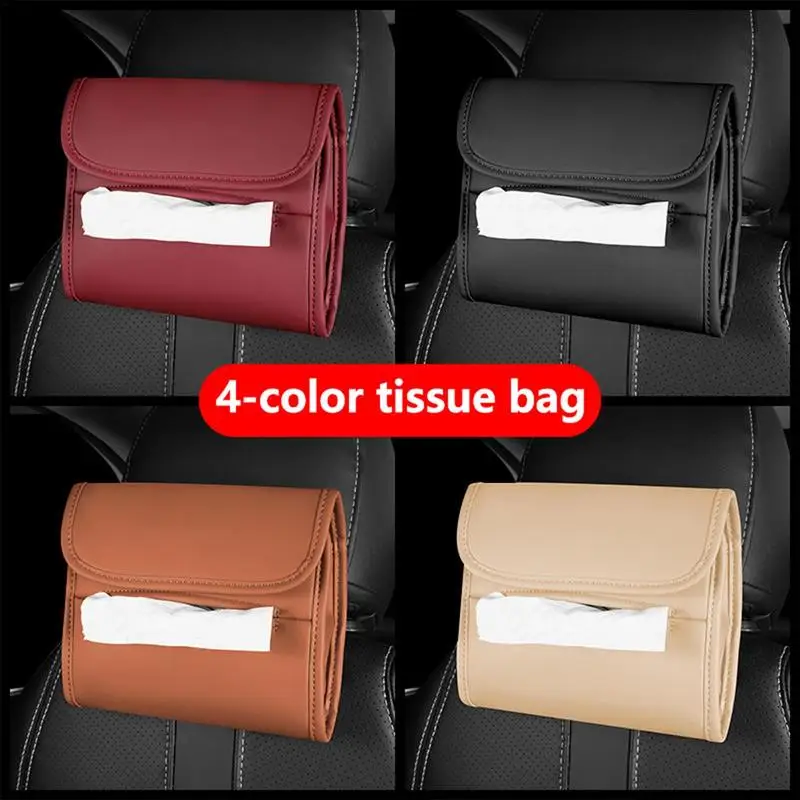 PU Leather Car Tissue Holder Wipes Box With Elastic Band Multifunctional Napkin Dispenser For Car Storage Decoraton Accessories
PU Leather Car Tissue Holder Wipes Box With Elastic Band Multifunctional Napkin Dispenser For Car Storage Decoraton Accessories