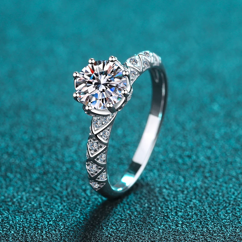 1CT D Colorful VVS1 EX Delicate Mossstone Ring Paving Inlay 925 sterling silver ring women's engagement wedding gift
1CT D Colorful VVS1 EX Delicate Mossstone Ring Paving Inlay 925 sterling silver ring women's engagement wedding gift
