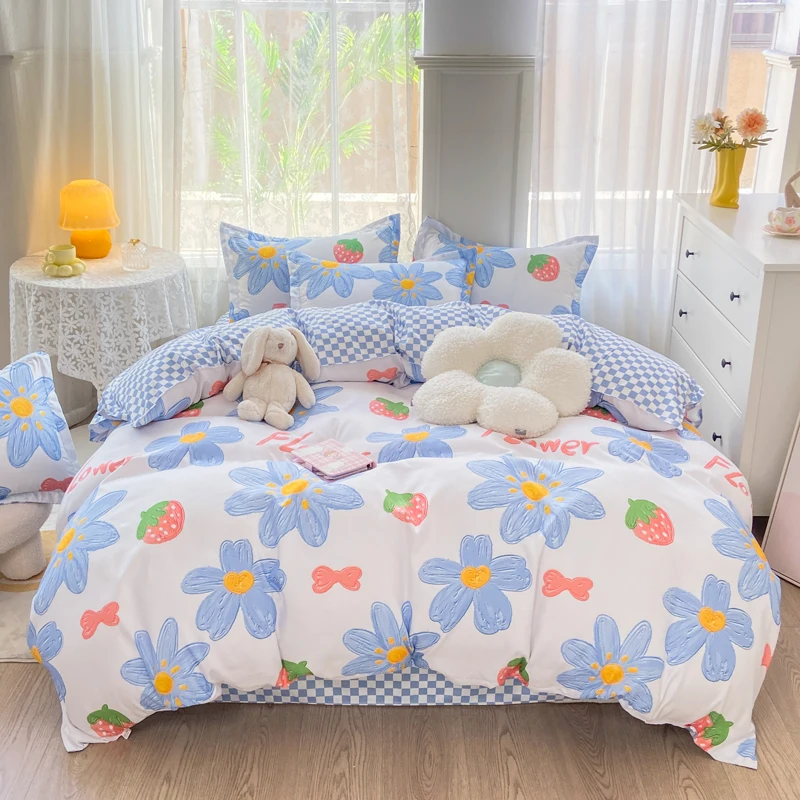 Floral Kids Duvet Cover Set Twin Size Flower Bedding Set for Girls Queen Microfiber King Bed Linen Set Bedroom Decor Bedclothes
Floral Kids Duvet Cover Set Twin Size Flower Bedding Set for Girls Queen Microfiber King Bed Linen Set Bedroom Decor Bedclothes