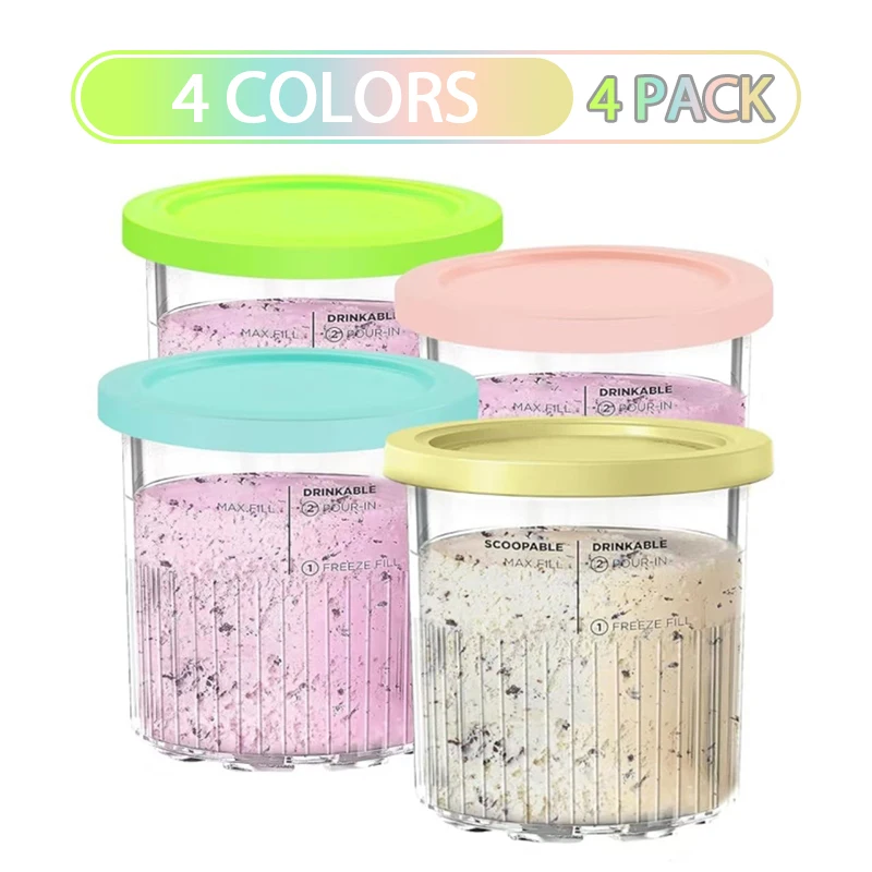 Контейнеры для мороженого Ninja Creami Deluxe 24 унции 4 шт
Контейнеры для мороженого Ninja Creami Deluxe 24 унции 4 шт