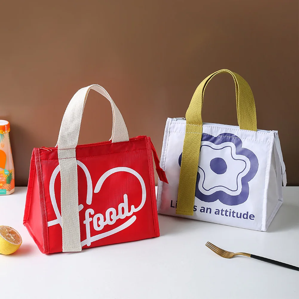 Lunch Bag Oxford Cloth Baby Thermal Insulation Food Bag Letters Zipper Warmer Bag Lunch Container Handbag for Women Men 2022
Lunch Bag Oxford Cloth Baby Thermal Insulation Food Bag Letters Zipper Warmer Bag Lunch Container Handbag for Women Men 2022