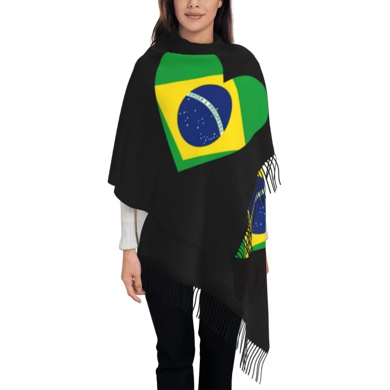 Ladies Long National Flag Of Brazil Scarves Women Winter Fall Soft Warm Tassel Shawl Wrap Brazilian Heart Scarf
Ladies Long National Flag Of Brazil Scarves Women Winter Fall Soft Warm Tassel Shawl Wrap Brazilian Heart Scarf
