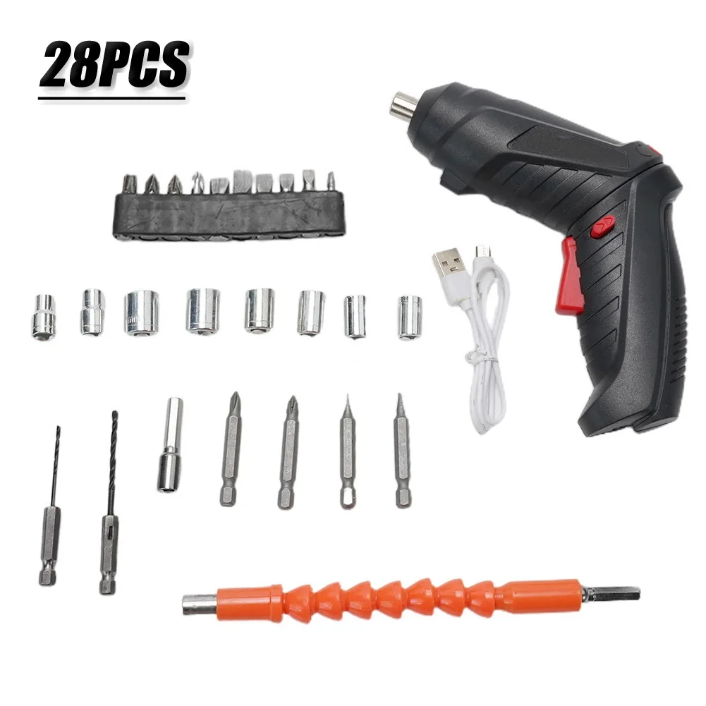28pcs Cordless Electric Screwdriver Set 3.6V 1800mAH 50rpm For Book Shelf Installation Computer Host Assembly
28pcs Cordless Electric Screwdriver Set 3.6V 1800mAH 50rpm For Book Shelf Installation Computer Host Assembly