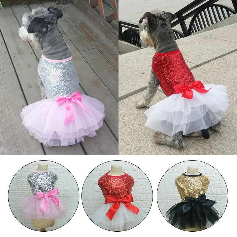 Fashion Cat Skirt Spring Summer Pet Bright bow Princess Dress with Sequin Decoration Puppy Yorkies Soft Breathable Clothes
Fashion Cat Skirt Spring Summer Pet Bright bow Princess Dress with Sequin Decoration Puppy Yorkies Soft Breathable Clothes