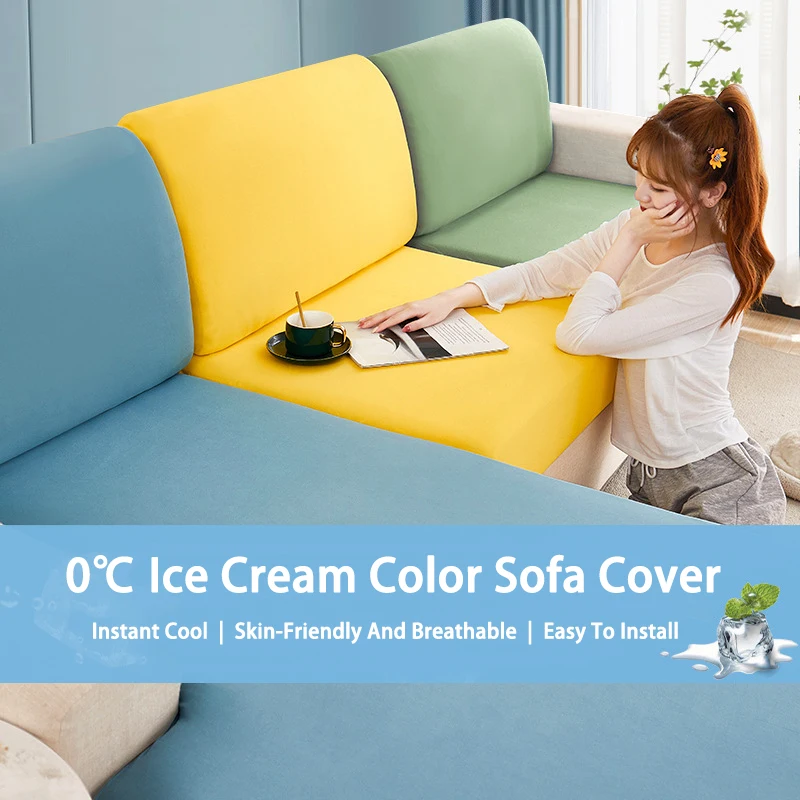 Elastic Ice Silk Sofa Covers Summer Ice Feeling Sofa Seat Cover Chair Cover Removable Slipcover Funiture Protector Antibacterial
Elastic Ice Silk Sofa Covers Summer Ice Feeling Sofa Seat Cover Chair Cover Removable Slipcover Funiture Protector Antibacterial