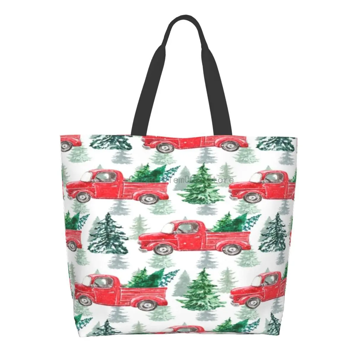 Women Shoulder Bag Christmas Red Truck Pine Trees Large Capacity Shopping Grocery Tote Bag For Ladies
Women Shoulder Bag Christmas Red Truck Pine Trees Large Capacity Shopping Grocery Tote Bag For Ladies