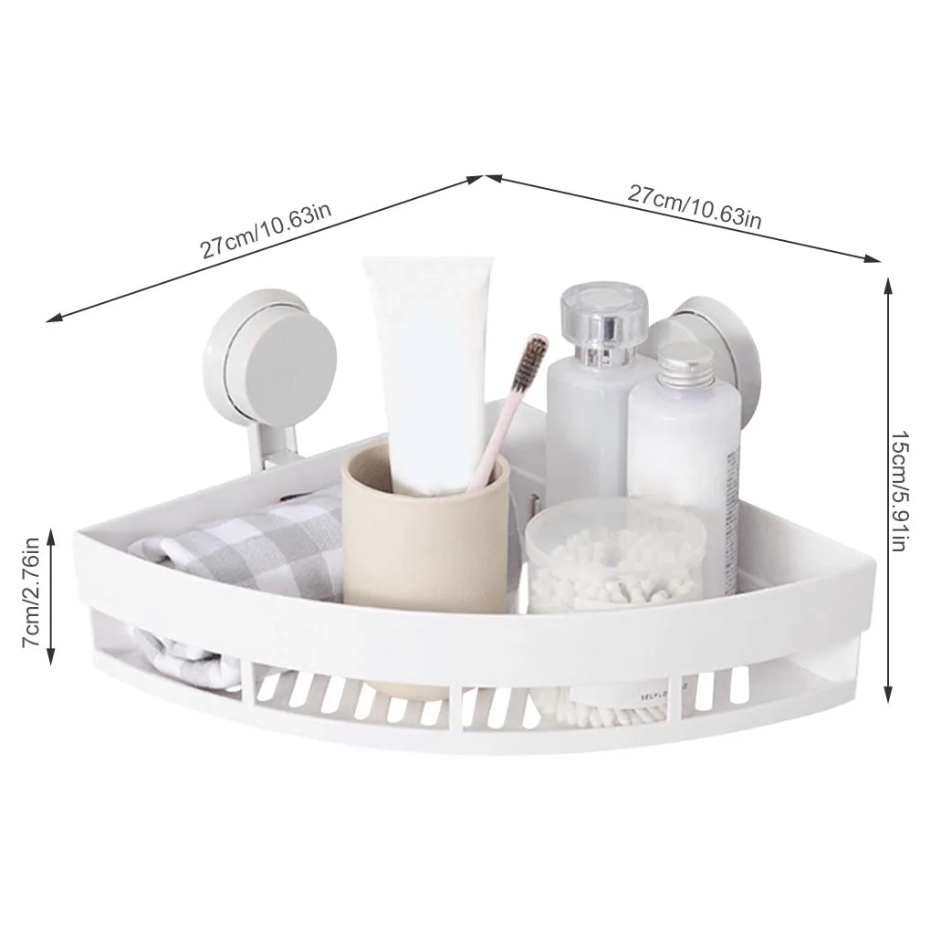 Vacuum Suction Cup Bathroom Corner Shelf Wall Mounted Drain Rack Shower Shelf For Bathroom Accessories Organizer Bath Toiletries
Vacuum Suction Cup Bathroom Corner Shelf Wall Mounted Drain Rack Shower Shelf For Bathroom Accessories Organizer Bath Toiletries