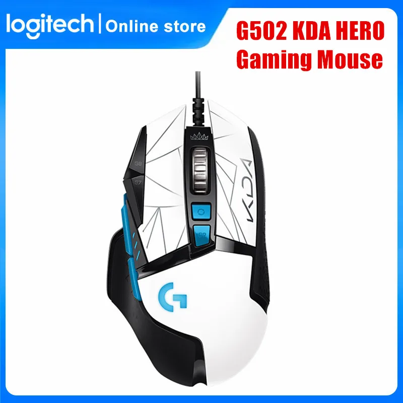 Original Logitech G502 HERO KDA Professional Wired Gaming Mouse 25K Optics Sensor RGB 25600 DPI USB Wired Mice For Mouse Gamer
Original Logitech G502 HERO KDA Professional Wired Gaming Mouse 25K Optics Sensor RGB 25600 DPI USB Wired Mice For Mouse Gamer