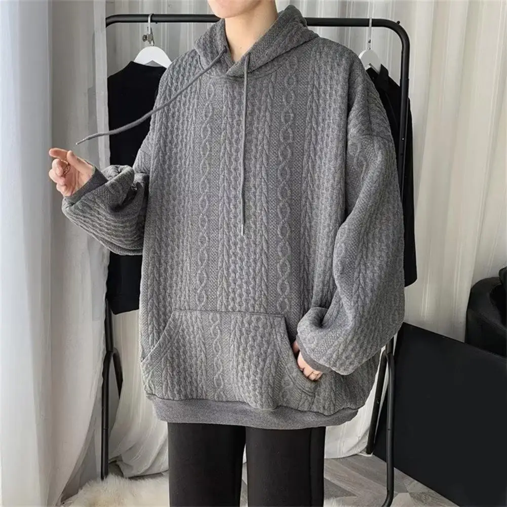 Men Hooded Long Sleeve Sweatshirt Solid Color Men Hoodie Drawstring Loose Fit Twist Texture Sport Hoodie Streetwear
Men Hooded Long Sleeve Sweatshirt Solid Color Men Hoodie Drawstring Loose Fit Twist Texture Sport Hoodie Streetwear