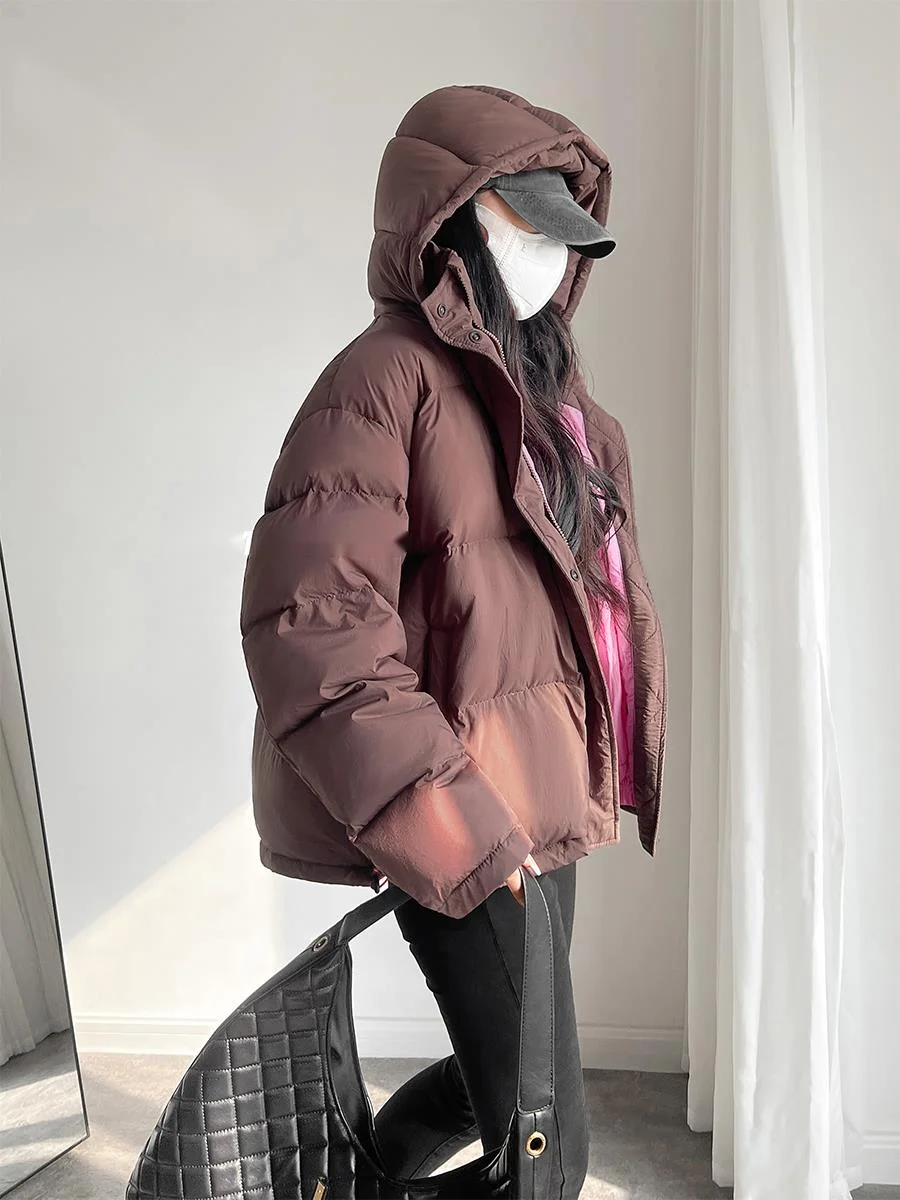 Sweet American Parkas Hooded Down Jacket For Women 2022 Winter Loose Short Coffee Colored Bread Jacket Thickened Coat BBI2
Sweet American Parkas Hooded Down Jacket For Women 2022 Winter Loose Short Coffee Colored Bread Jacket Thickened Coat BBI2