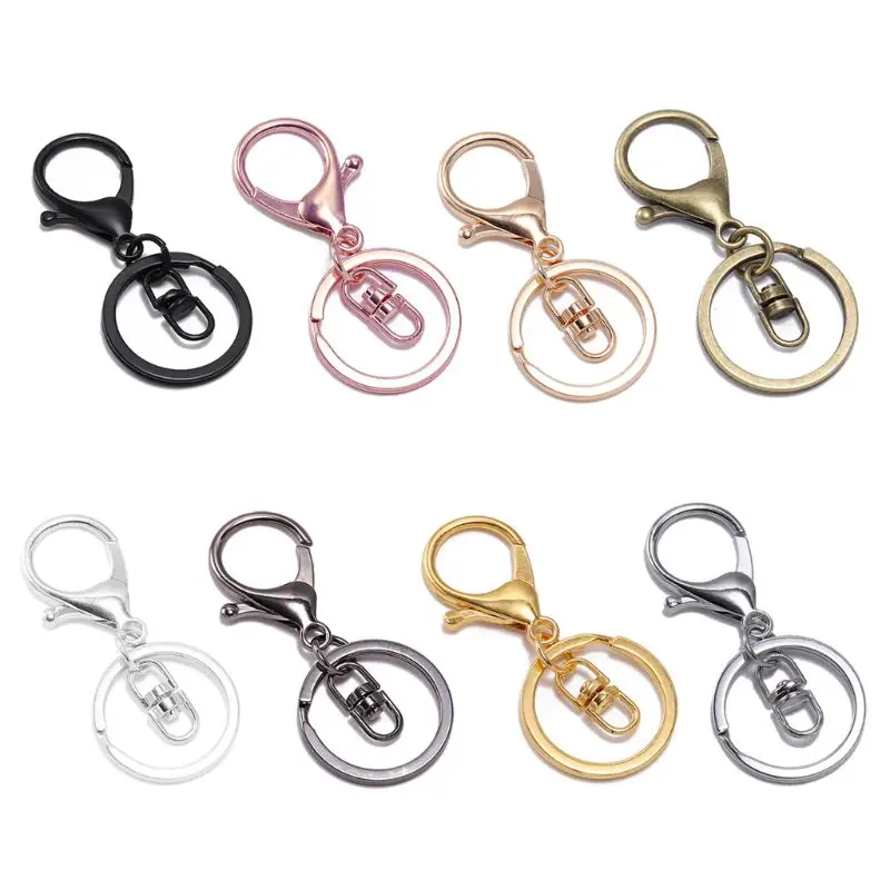 Ring 30mm Keychain 70mm Lobster Clasp Snap Hooks Keyrings DIY Jewelry Making Finding DIY Chains Accessories
Ring 30mm Keychain 70mm Lobster Clasp Snap Hooks Keyrings DIY Jewelry Making Finding DIY Chains Accessories