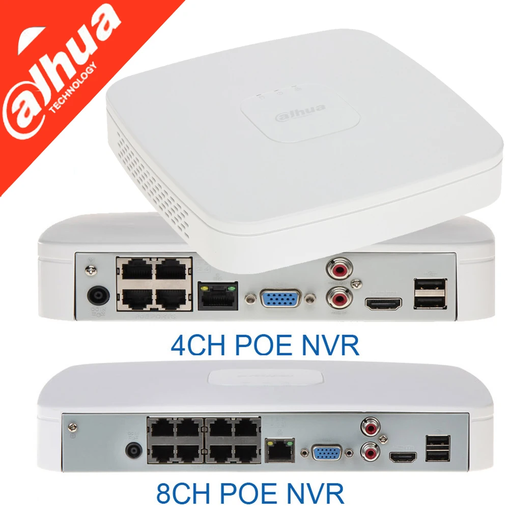 

Mutil Language Dahua DHI-NVR4108-8P-4kS2/L 8CH NVR 8MP Smart 1U 8PoE 4K&H.265 Lite DH-NVR4104-P-4kS2/L Network Video Recorder