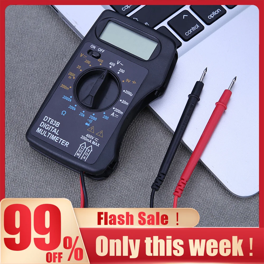 DT83B Portable Digital Multimeter 1999 Counts Mini Pocket Ammeter Voltmeter Current Voltage Ohm Meter Battery Capacity Tester
DT83B Portable Digital Multimeter 1999 Counts Mini Pocket Ammeter Voltmeter Current Voltage Ohm Meter Battery Capacity Tester