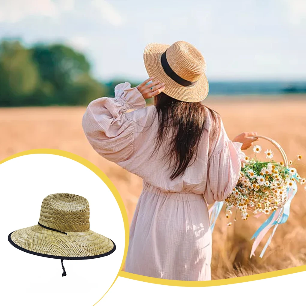Beach Hat Unisex Sun Protection Replacement Adjustable Handmade Braided Outside Seaside Travelling Camping Cap
Beach Hat Unisex Sun Protection Replacement Adjustable Handmade Braided Outside Seaside Travelling Camping Cap