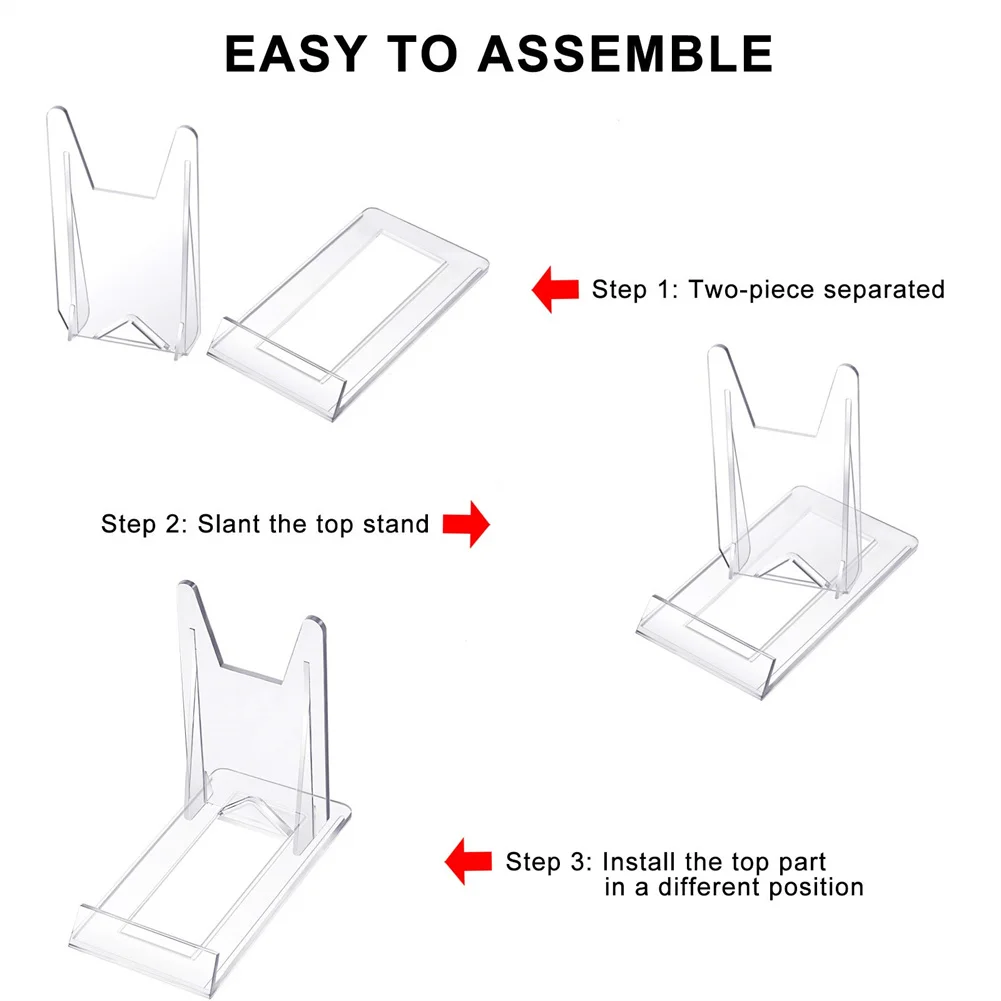 2 Pcs Display Stand Plastic Clear Acrylic Plaque Stand Adjustable Bracket Photo Frame Holder Tray Plate Holder For Home Decor
2 Pcs Display Stand Plastic Clear Acrylic Plaque Stand Adjustable Bracket Photo Frame Holder Tray Plate Holder For Home Decor