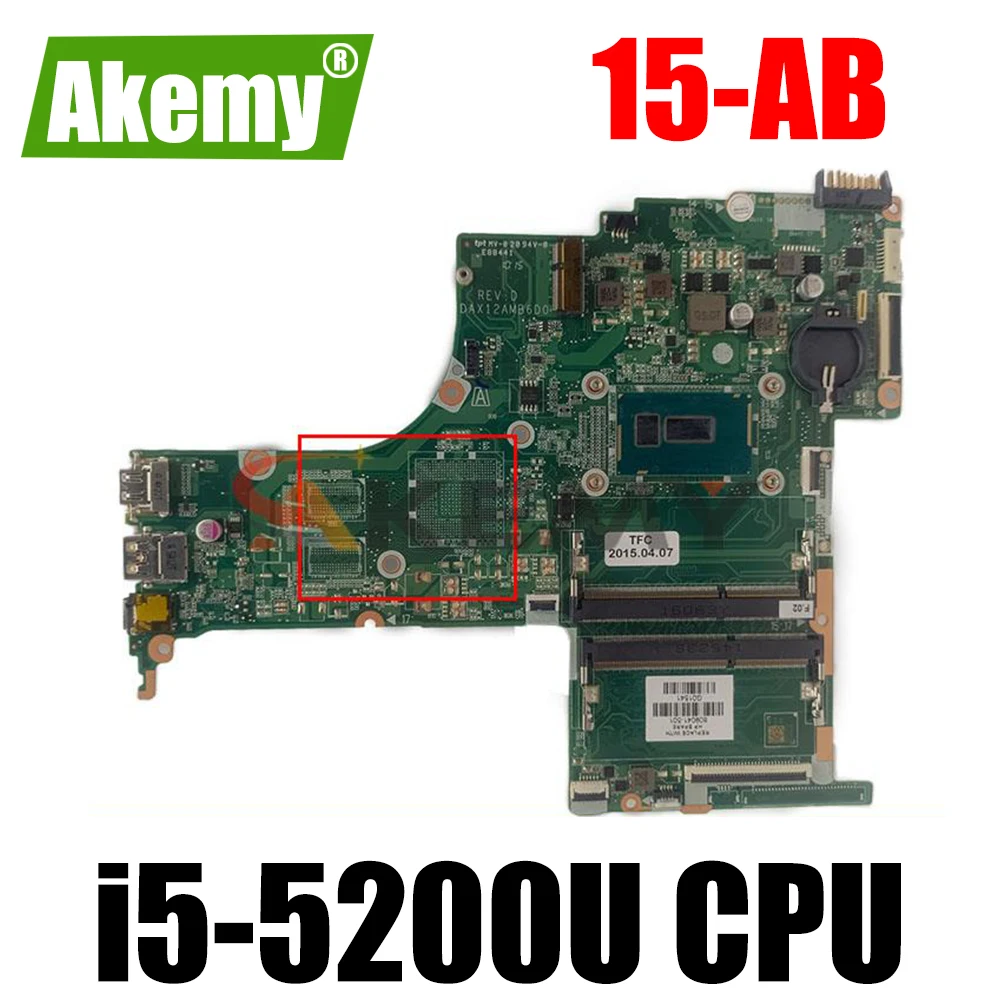 Материнская плата для ноутбука HP Pavilion 15-ab 809041-601 809041-501 809041-001 DAX12AMB6D0 с процессором i5-5200U
Материнская плата для ноутбука HP Pavilion 15-ab 809041-601 809041-501 809041-001 DAX12AMB6D0 с процессором i5-5200U