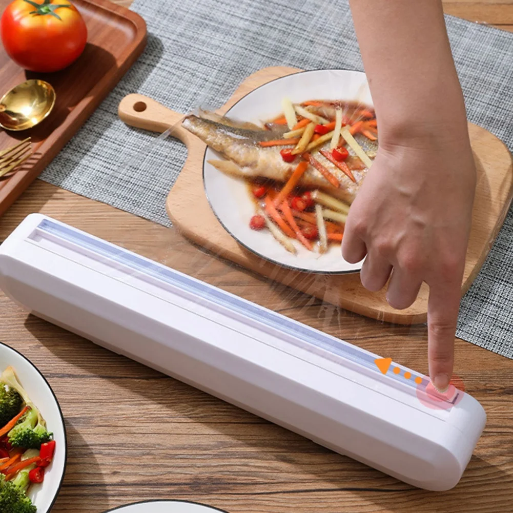 Food Wrap Cutter Cling Kitchen Plastic Foil Film Wrap Storage Dispenser Cutter Durable Non-toxic Storage Organizer Cookware Tool
Food Wrap Cutter Cling Kitchen Plastic Foil Film Wrap Storage Dispenser Cutter Durable Non-toxic Storage Organizer Cookware Tool