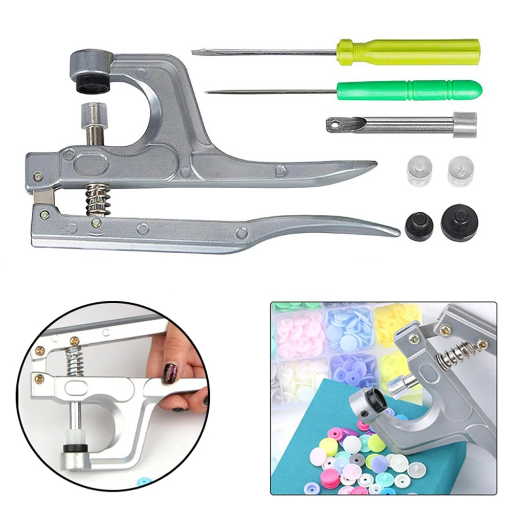 1set Fastener Snap Pliers Pressure Plastic Button Installation T3 T5 T8 With Fastener Botones Installation Pliers Sewing Accesso
1set Fastener Snap Pliers Pressure Plastic Button Installation T3 T5 T8 With Fastener Botones Installation Pliers Sewing Accesso