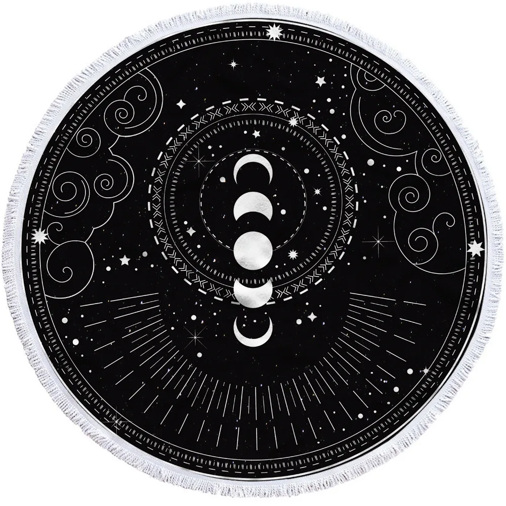 Mandala Round Beach Towel Sun Moon Shower Bath Towels Creative Abstract Sandless Bohemian Beach Blanket Cover
Mandala Round Beach Towel Sun Moon Shower Bath Towels Creative Abstract Sandless Bohemian Beach Blanket Cover