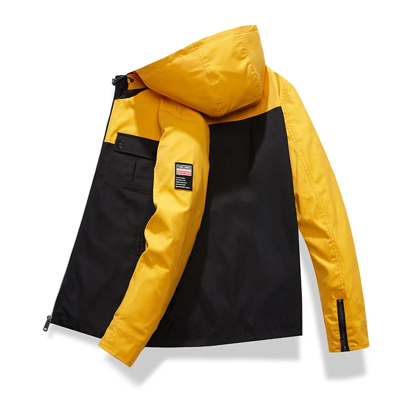 New Mens Spring Autumn Jacket Zipper Casual Hooded Bomber Jakcet Fashion Trend Personality Jacket Light Coat Parkkas Coat
New Mens Spring Autumn Jacket Zipper Casual Hooded Bomber Jakcet Fashion Trend Personality Jacket Light Coat Parkkas Coat
