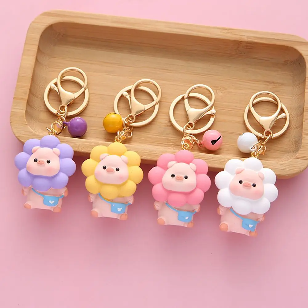 Cartoon Sunflower Pig Keychain Cute Resin Piggy Doll Braided Leather Cord Metal Keyring Car Keyrings Backpack Pendants Gifts 
Cartoon Sunflower Pig Keychain Cute Resin Piggy Doll Braided Leather Cord Metal Keyring Car Keyrings Backpack Pendants Gifts