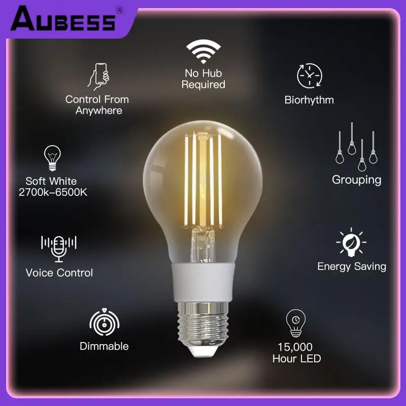 Smart Home Remote Control Tuya Wifi Vintage Style Led Light Lamp Voice Control Smart Filament Bulb
Smart Home Remote Control Tuya Wifi Vintage Style Led Light Lamp Voice Control Smart Filament Bulb