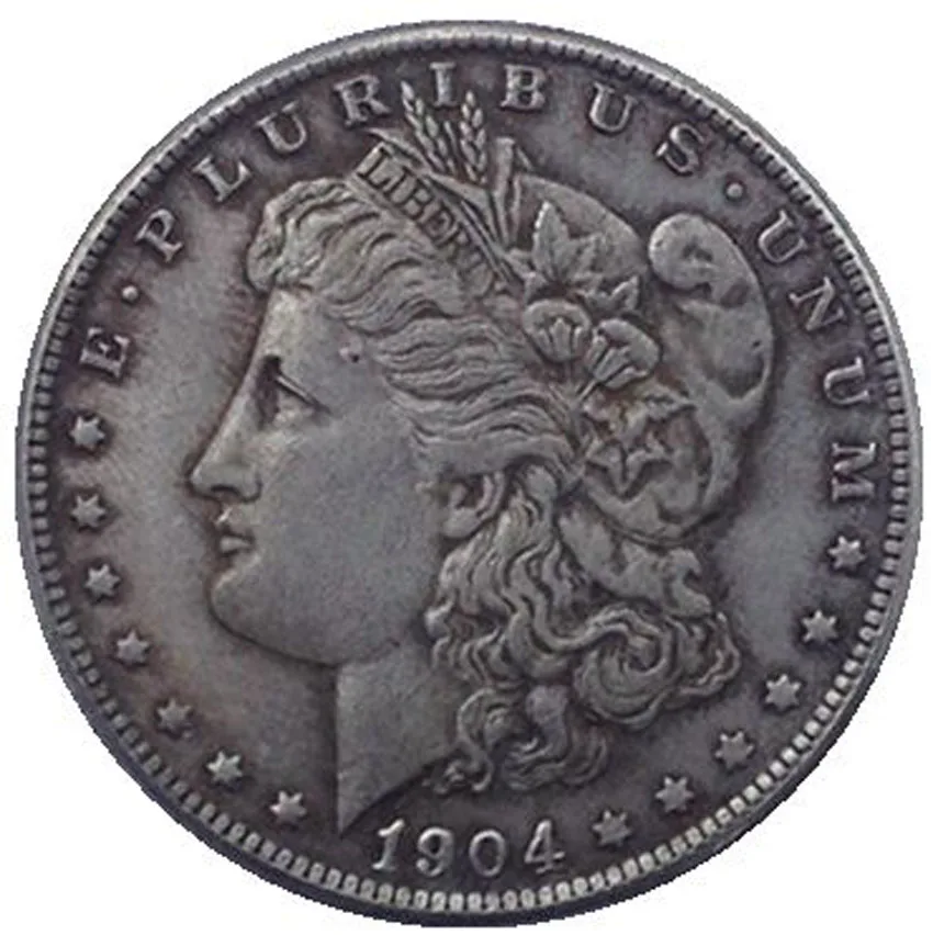 США доллар Моргана 1904O, латунь с серебряным покрытием, копия монет, реплики декоративных поделок, принимаются индивидуальные элементы
США доллар Моргана 1904O, латунь с серебряным покрытием, копия монет, реплики декоративных поделок, принимаются индивидуальные элементы