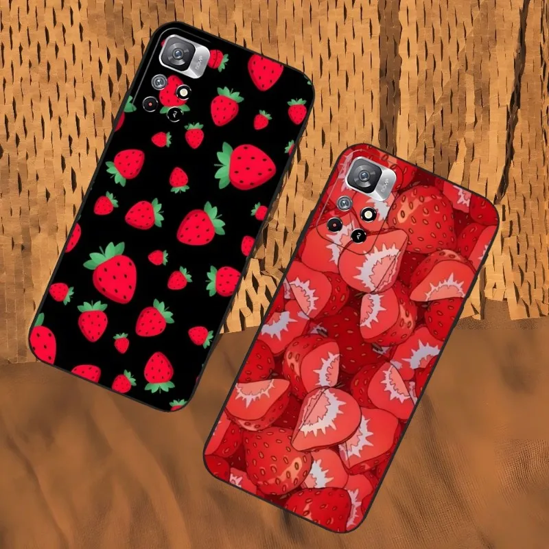 Peach Strawberry Phone Case For Xiaomi 13 12 Ultra Redmi Note 11 10 A S C Lite POCO M4 F4 M3 Pro Plus Black Soft Cover
Peach Strawberry Phone Case For Xiaomi 13 12 Ultra Redmi Note 11 10 A S C Lite POCO M4 F4 M3 Pro Plus Black Soft Cover