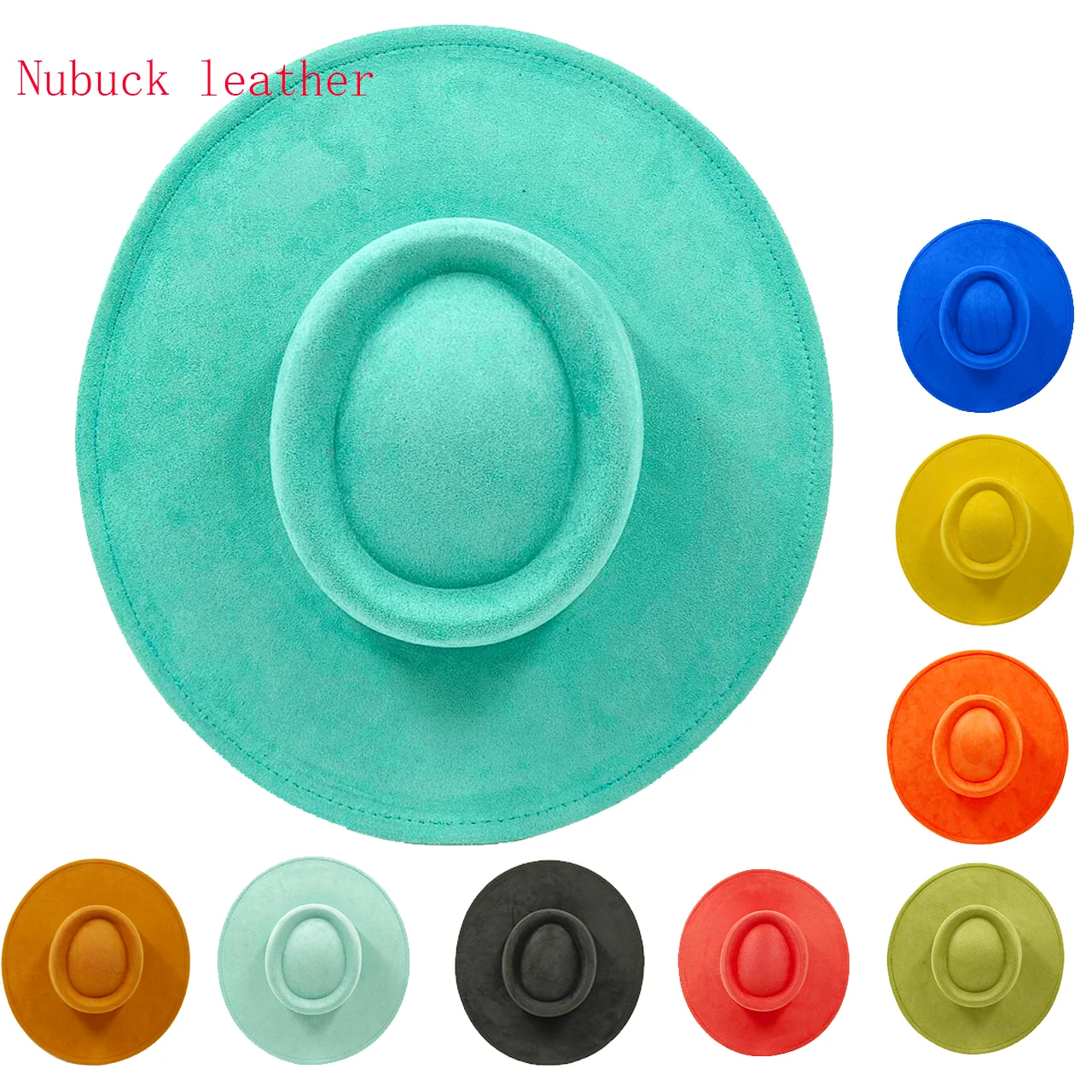 Nubuck leather Fedora pork pie hat large brim men's and women's concave and convex top wide brim hat sombrero mujer
Nubuck leather Fedora pork pie hat large brim men's and women's concave and convex top wide brim hat sombrero mujer