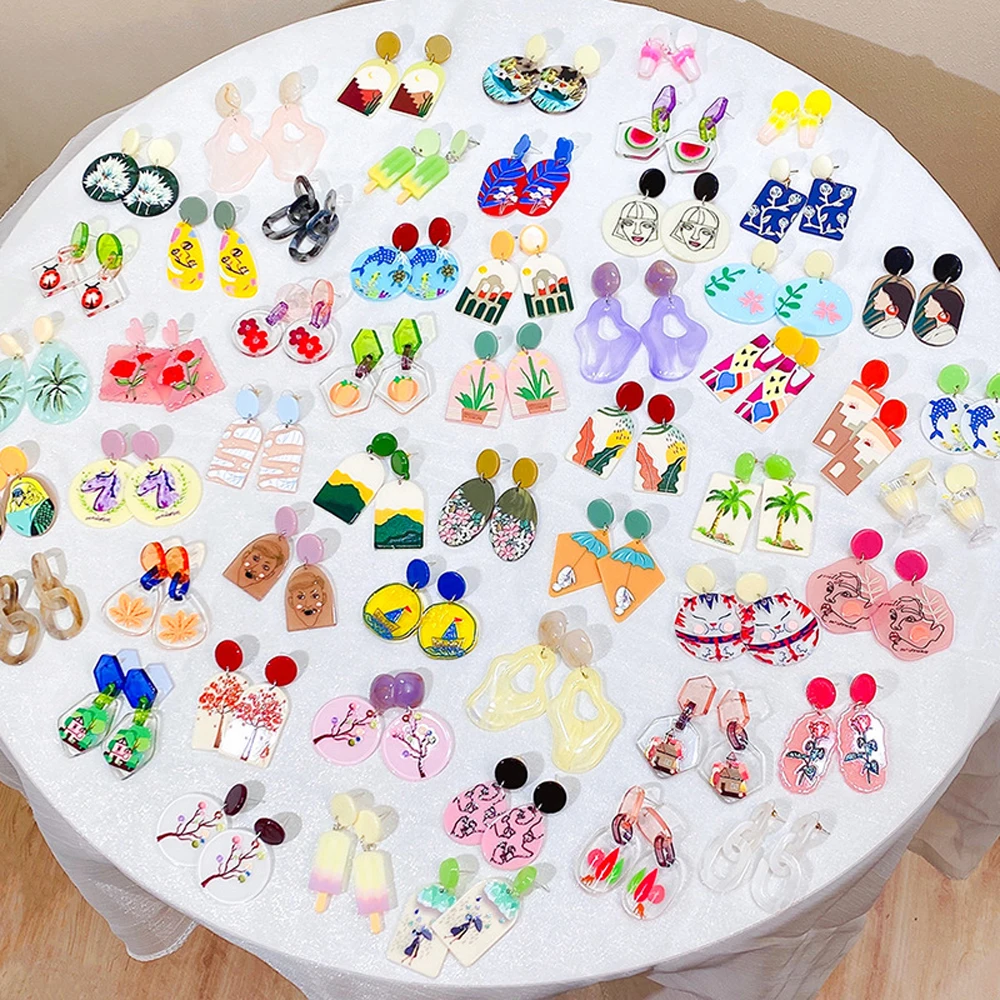 Korean Comic Graffiti Style Stud Earrings Retro Fun Acrylic Anime Kpop Earrings For Women Fashion Jewelry
Korean Comic Graffiti Style Stud Earrings Retro Fun Acrylic Anime Kpop Earrings For Women Fashion Jewelry