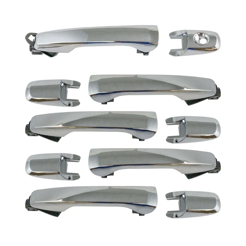 

Front & Rear Exterior Outside Door Handle Kit Set Chrome For Ford Explorer Edge 2011-2014 BB5Z7822404BA