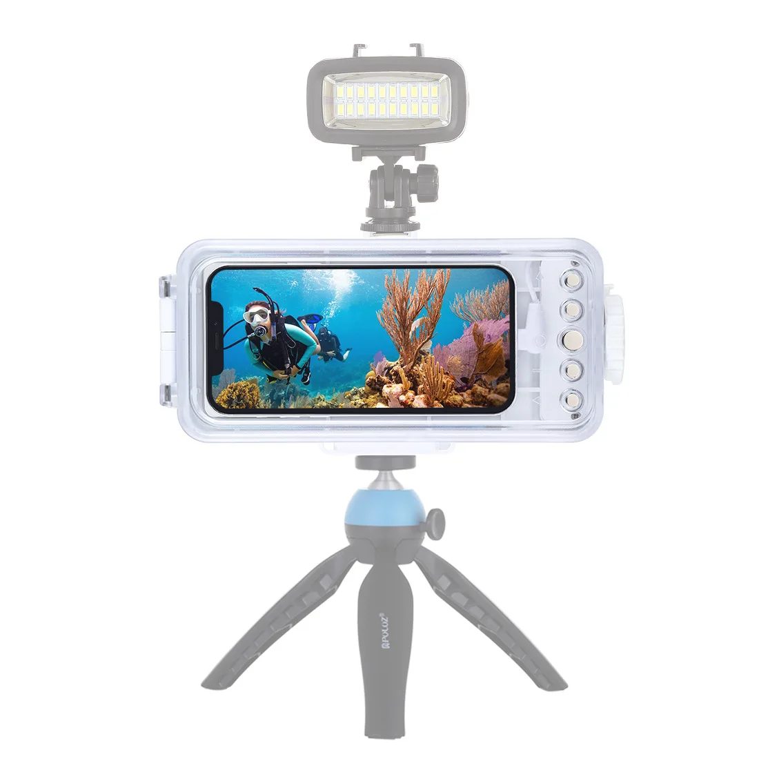 45m/147ft Waterproof Diving Housing Photo Video Taking Underwater Cover Case for iPhone 13/12 for iOS 13.0 or Above Version
45m/147ft Waterproof Diving Housing Photo Video Taking Underwater Cover Case for iPhone 13/12 for iOS 13.0 or Above Version