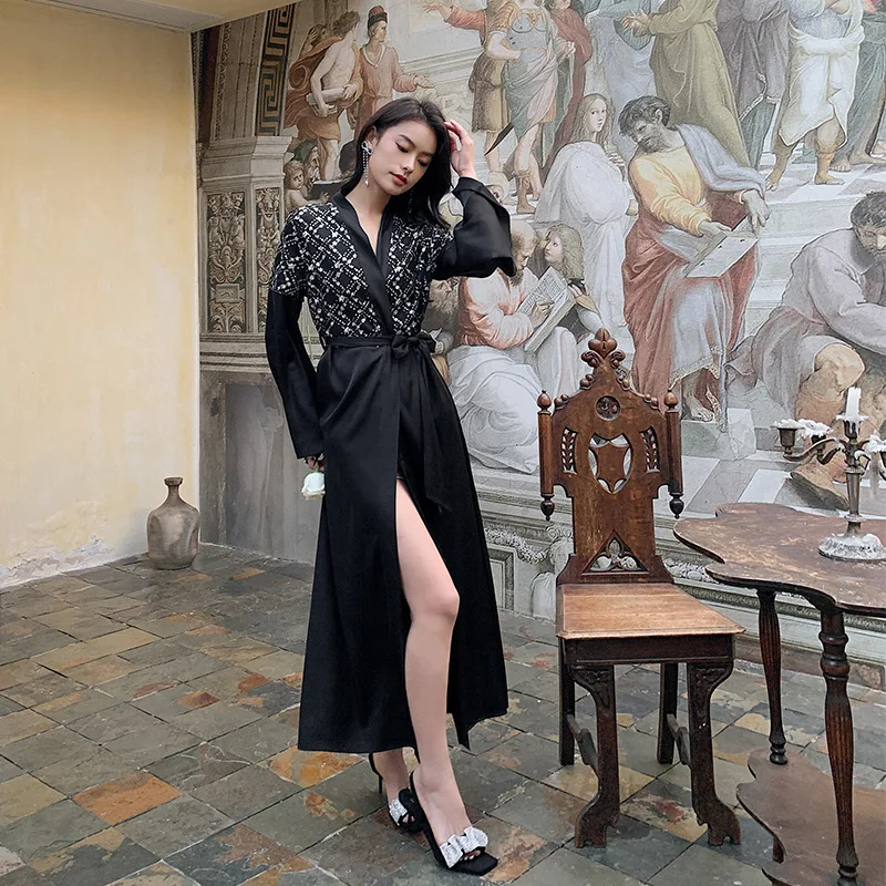 Luxury Satin Pajamas With Sequined Robes French Style Bride Dressing Gown Sexy Robe Long Sleepwear Women's Holiday Robes 2023
Luxury Satin Pajamas With Sequined Robes French Style Bride Dressing Gown Sexy Robe Long Sleepwear Women's Holiday Robes 2023