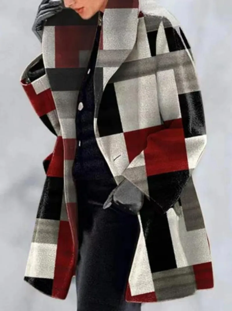 2023 Winter Women's Woolen Plaid Jacket Long Sleeve Slim Tweed Jackets Women Coats
2023 Winter Women's Woolen Plaid Jacket Long Sleeve Slim Tweed Jackets Women Coats