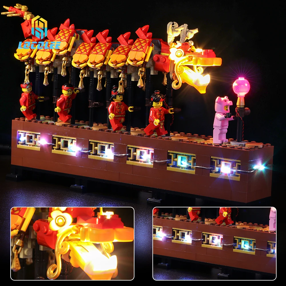 LocoLee Led Light Kit For 80102 Chinese New Year Dragon Dance Collectible Building ( NOT Include Bricks Model )
LocoLee Led Light Kit For 80102 Chinese New Year Dragon Dance Collectible Building ( NOT Include Bricks Model )
