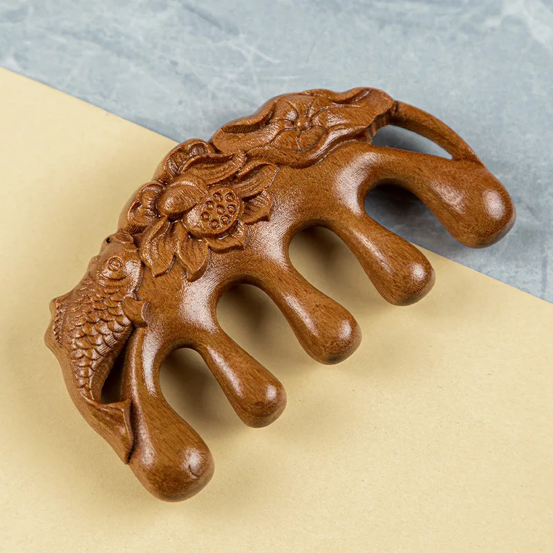 Natural Sandalwood Comb Wooden Five Teeth Ball Head Meridian Comb Acupoint Therapy Scalp Neck Massage Comb Health Care Hairbrush
Natural Sandalwood Comb Wooden Five Teeth Ball Head Meridian Comb Acupoint Therapy Scalp Neck Massage Comb Health Care Hairbrush