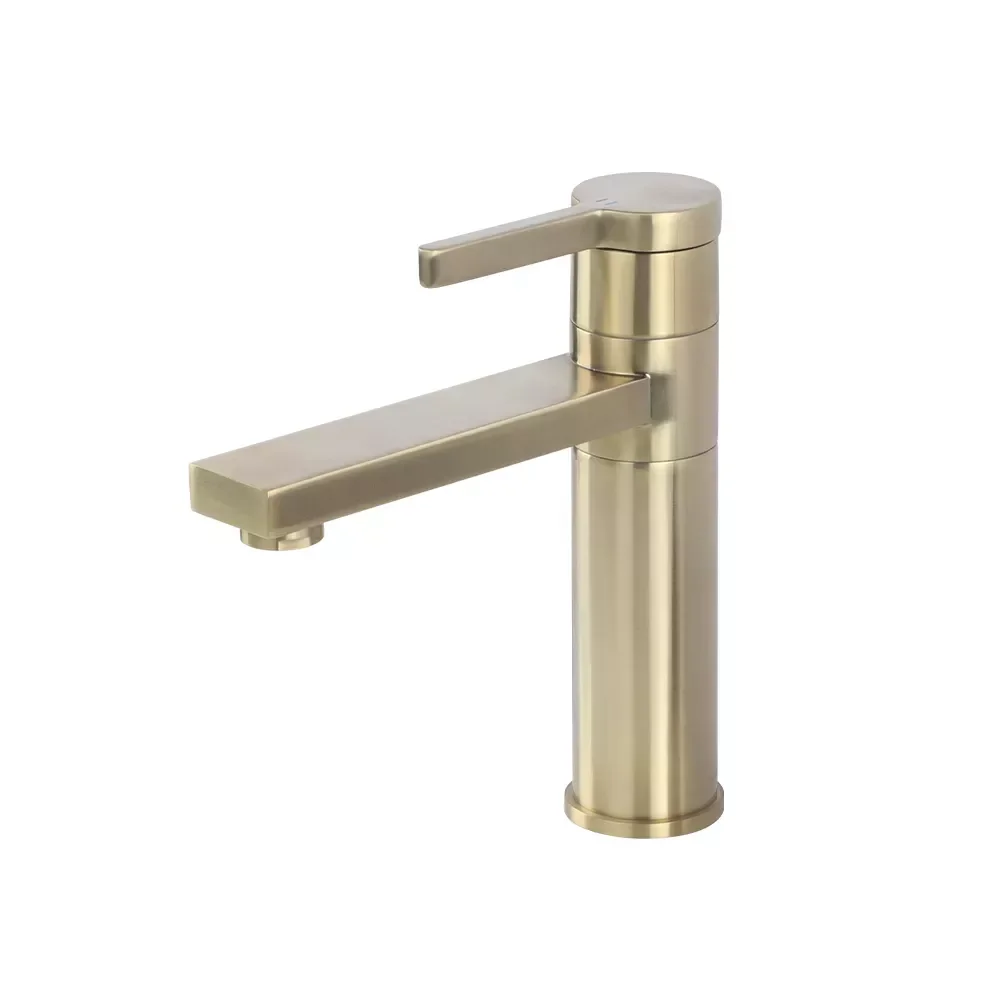 Brushed Gold Brass Deck Mounted Single Hole With Handle Cold And Hot Mixed Washbasin Water Tap Bathroom Faucet
Brushed Gold Brass Deck Mounted Single Hole With Handle Cold And Hot Mixed Washbasin Water Tap Bathroom Faucet