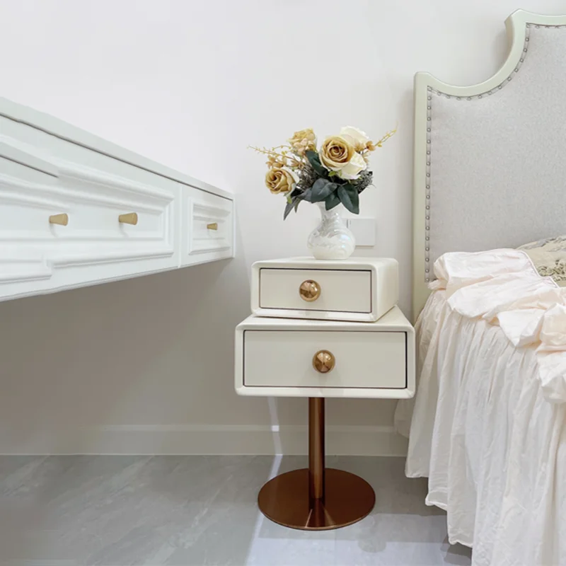 

Aesthetic Storage Cabinet Nightstand Modern Maximalist Luxury Bedside Nightstands Organizer Wooden Tables De Nuit Home Furniture