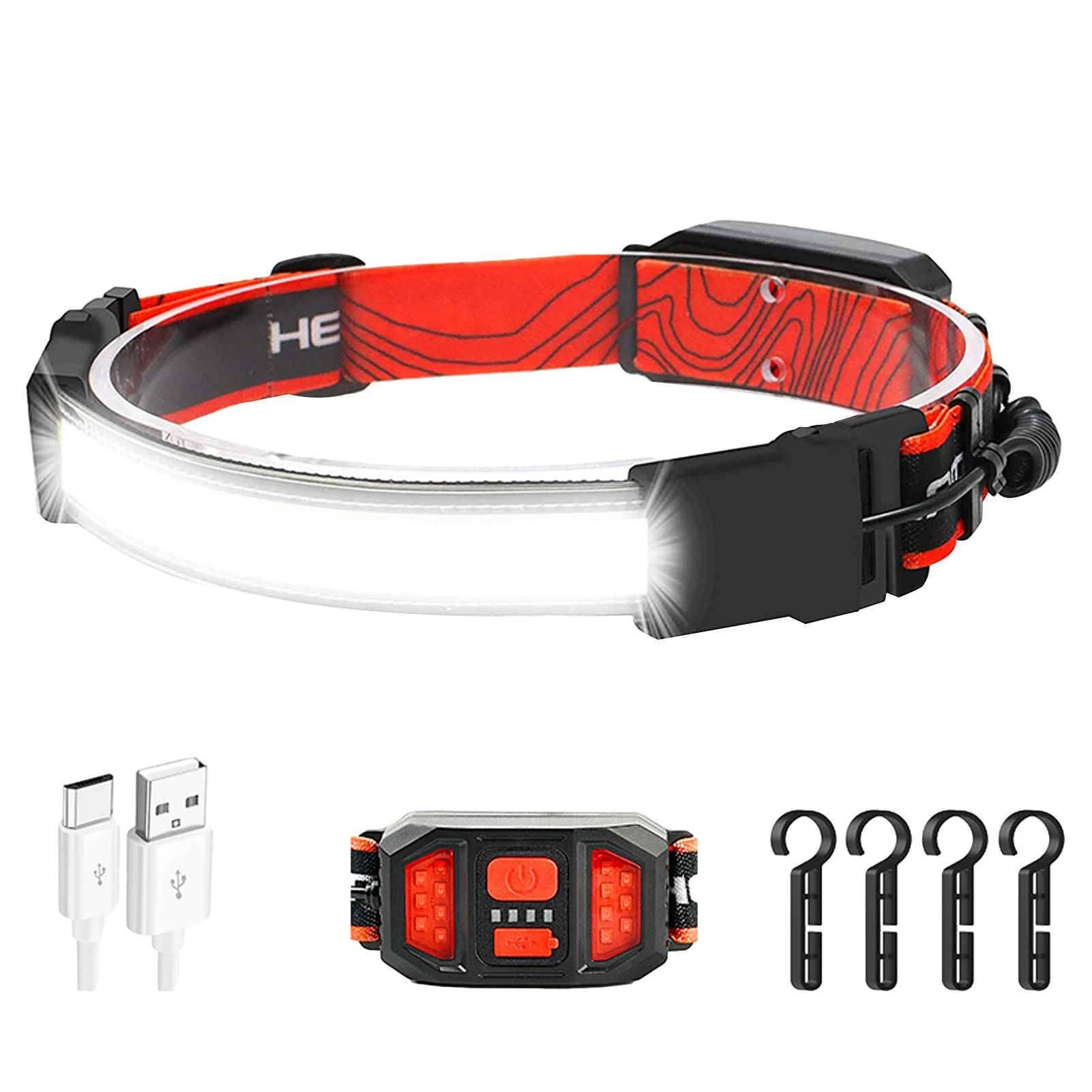 Rechargeable Headlamp Head Lamps Super Bright Rechargeable LED Head Lamp IPX6 Waterproof Bright Light Perfect For Running
Rechargeable Headlamp Head Lamps Super Bright Rechargeable LED Head Lamp IPX6 Waterproof Bright Light Perfect For Running