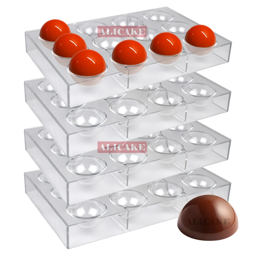 4Pcs Set Polycarbonate Chocolate Mold Hemisphere Sphere Shape Candy Bonbons Mould Professional Baking Pastry Confectionery Tools
4Pcs Set Polycarbonate Chocolate Mold Hemisphere Sphere Shape Candy Bonbons Mould Professional Baking Pastry Confectionery Tools