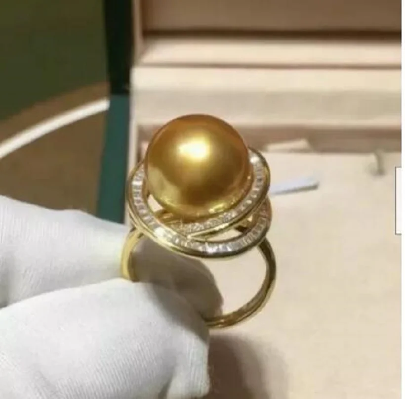 HUGE AAAA 12-13mm ROUND natural south sea Gold pearl ring
HUGE AAAA 12-13mm ROUND natural south sea Gold pearl ring