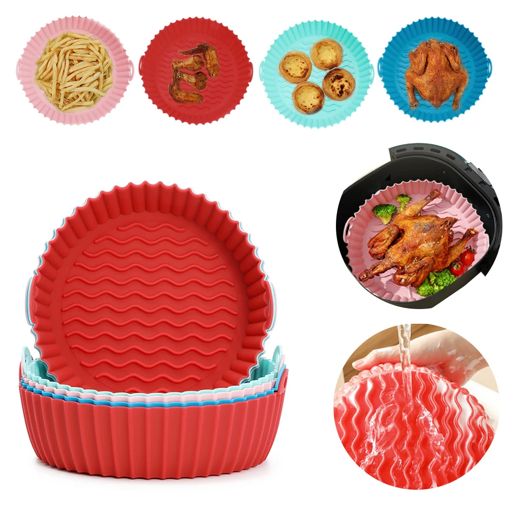 Air Fryer Silicone Pot Reversible Reusable Oven Baking Tray Food-Grade Basket Liner Replacement for Parchment Paper 7.5"/8.5"
Air Fryer Silicone Pot Reversible Reusable Oven Baking Tray Food-Grade Basket Liner Replacement for Parchment Paper 7.5"/8.5"