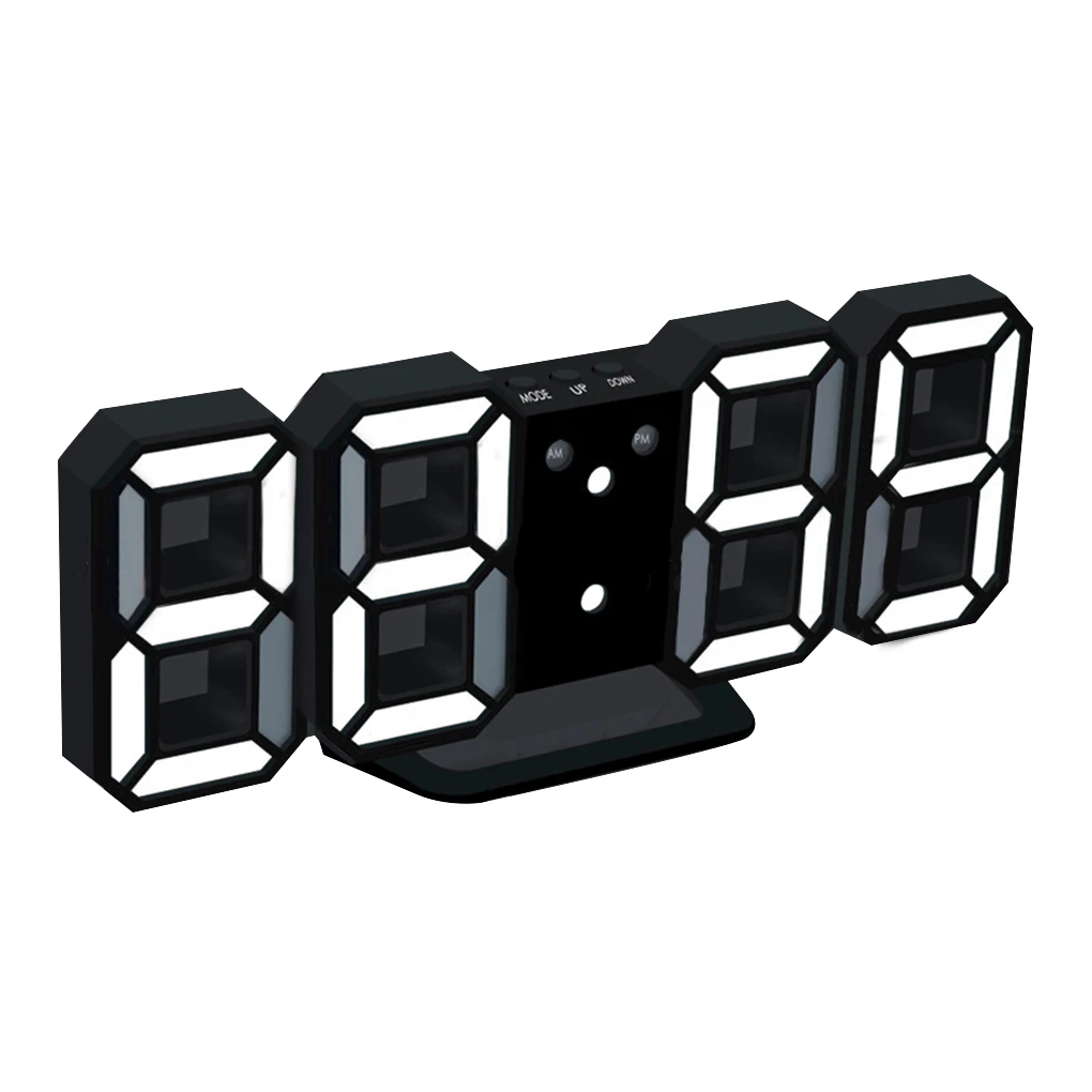 3D LED Wall Clock Modern Design Digital Table Clock Alarm Nightlight Saat reloj de pared Watch For Home Living Room Decoration
3D LED Wall Clock Modern Design Digital Table Clock Alarm Nightlight Saat reloj de pared Watch For Home Living Room Decoration