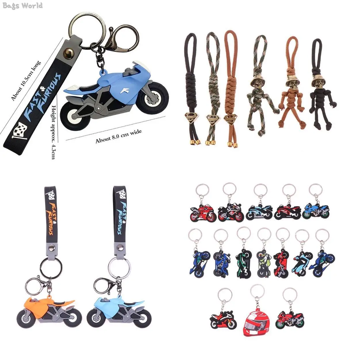 Skull Skeleton Keyring Funny Scary Novelty Keychain Rope Buddy Biker Hanging Bag Toy Braided Keychain Motorcycle Key Ring
Skull Skeleton Keyring Funny Scary Novelty Keychain Rope Buddy Biker Hanging Bag Toy Braided Keychain Motorcycle Key Ring