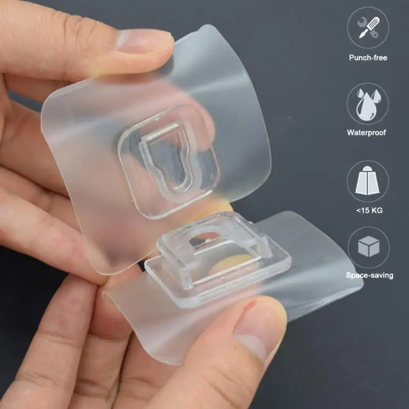 Double-sided Adhesive Wall Hooks Strong Wall Hanger Transparent Suction Cup Wall Hanger Transparent Suction Cup Sucker Hook
Double-sided Adhesive Wall Hooks Strong Wall Hanger Transparent Suction Cup Wall Hanger Transparent Suction Cup Sucker Hook