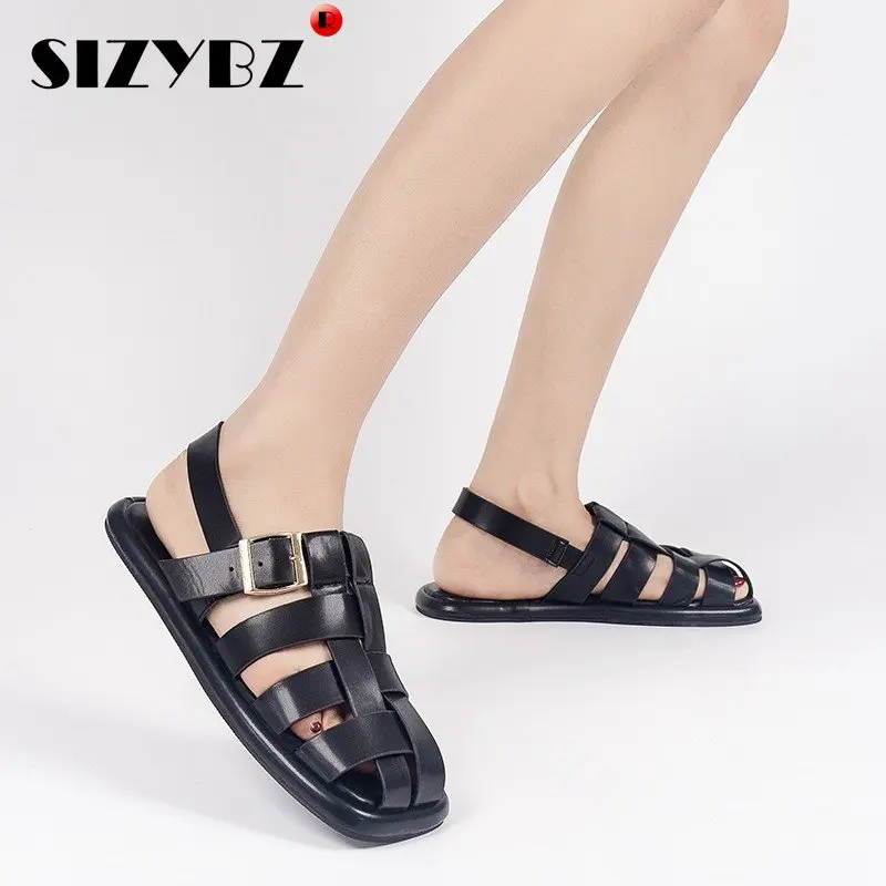 Women's Flat Sandals with Buckle Summer Shoes Women Fashion Square Toe Sandals Women Hollow Breathable Casual Ladies Shoes
Women's Flat Sandals with Buckle Summer Shoes Women Fashion Square Toe Sandals Women Hollow Breathable Casual Ladies Shoes