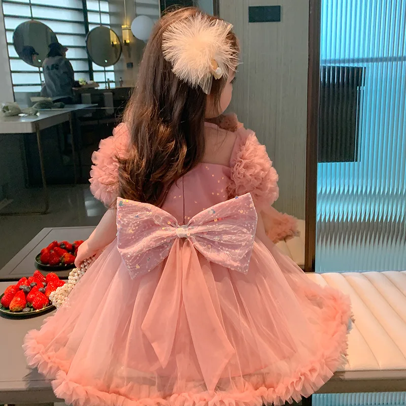 Summer Flower Pink Girl Dress Children Bridemaid Wedding Dresses for Kids Tulle Gowns Girls Vestidos Birthday Princess Clothes
Summer Flower Pink Girl Dress Children Bridemaid Wedding Dresses for Kids Tulle Gowns Girls Vestidos Birthday Princess Clothes