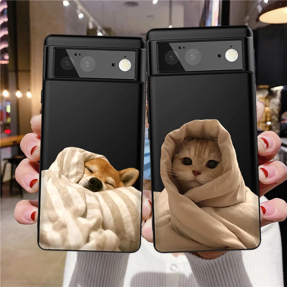 Pet Cat Cute Dog Phone Case For Google Pixel 7a 7Pro 7 6a 6 6Pro 5 5a 4a 5G 4XL 4 3XL 3 3a XL Luxury Black Cases Soft TPU Cover 
Pet Cat Cute Dog Phone Case For Google Pixel 7a 7Pro 7 6a 6 6Pro 5 5a 4a 5G 4XL 4 3XL 3 3a XL Luxury Black Cases Soft TPU Cover