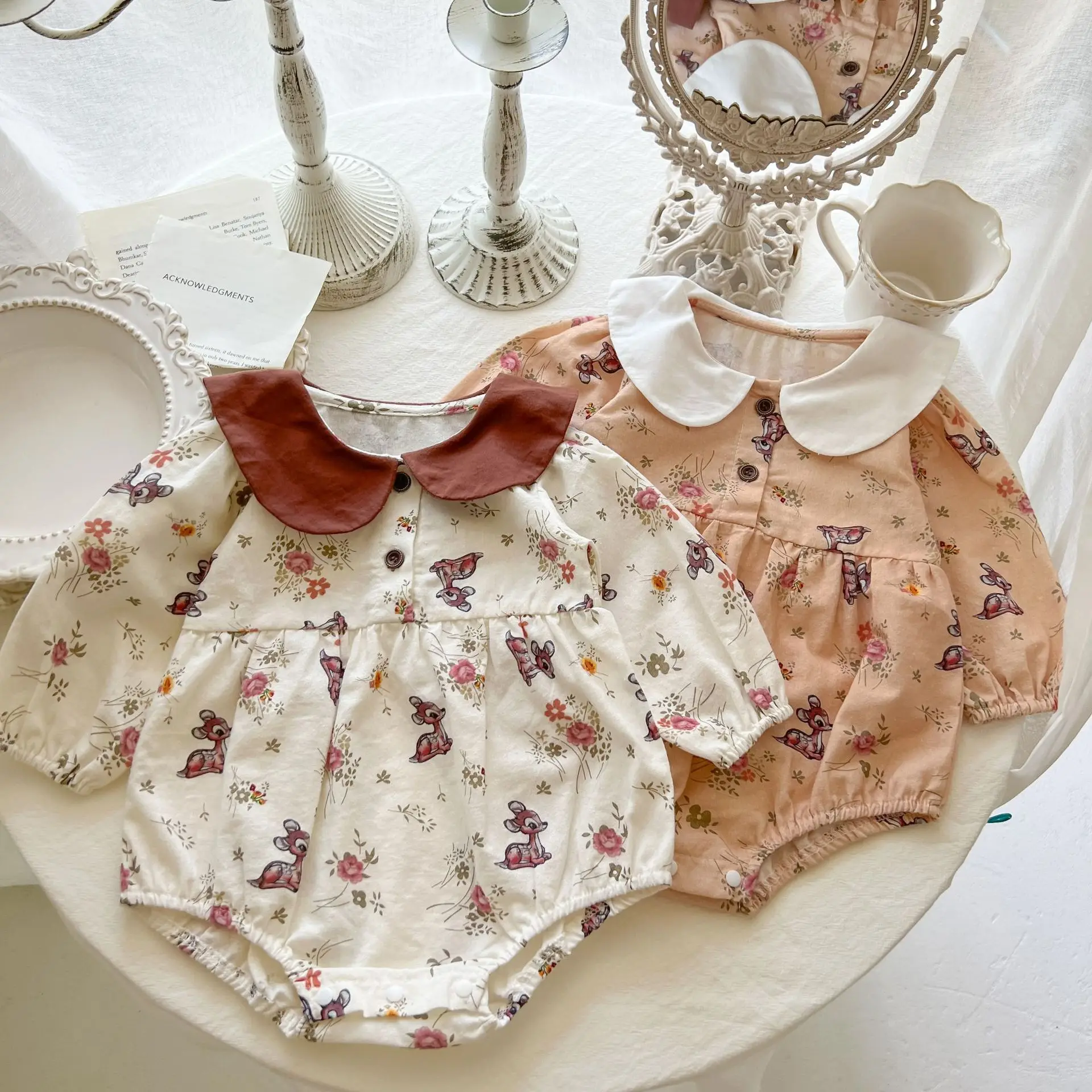 2022 Autumn New Baby Girl Long Sleeve Bodysuit Cute Deer Print Infant Girl Clothes Cotton Toddler Jumpsuit Baby Clothing
2022 Autumn New Baby Girl Long Sleeve Bodysuit Cute Deer Print Infant Girl Clothes Cotton Toddler Jumpsuit Baby Clothing