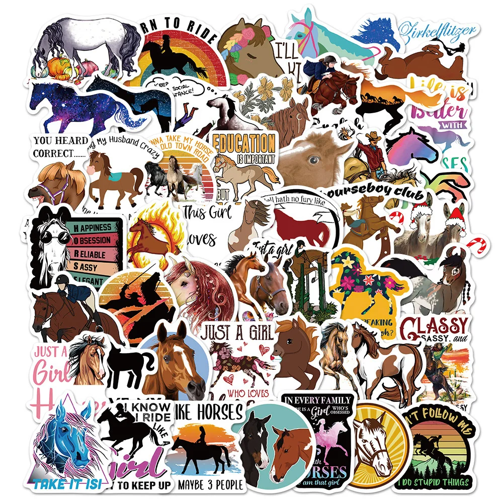 10/30/50PCS Cartoon Cool Animal Horse Creative Graffiti Sticker Bike Skateboard Car Helmet Laptop Computer Wholesale
10/30/50PCS Cartoon Cool Animal Horse Creative Graffiti Sticker Bike Skateboard Car Helmet Laptop Computer Wholesale